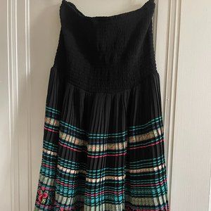 Embroidered Strapless Dress - Free People - Size M